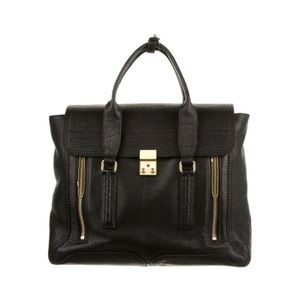 3.1 Phillip Lim Black Leather Pashli Handbag
